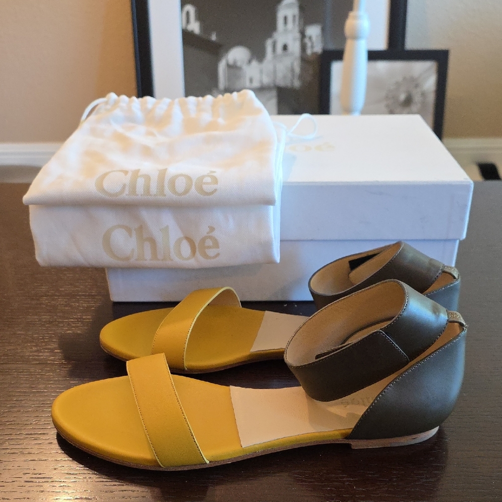 Chloé Two-Tone Sandals